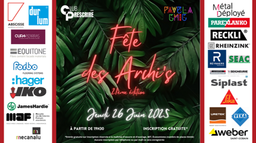 A VENIR : James Hardie à la fête des archi's !